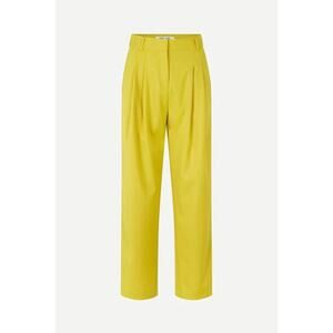Samsoe Samsoe High Rise Straight Cut Pleated Luzy Trousers Celery Womens S NWT
